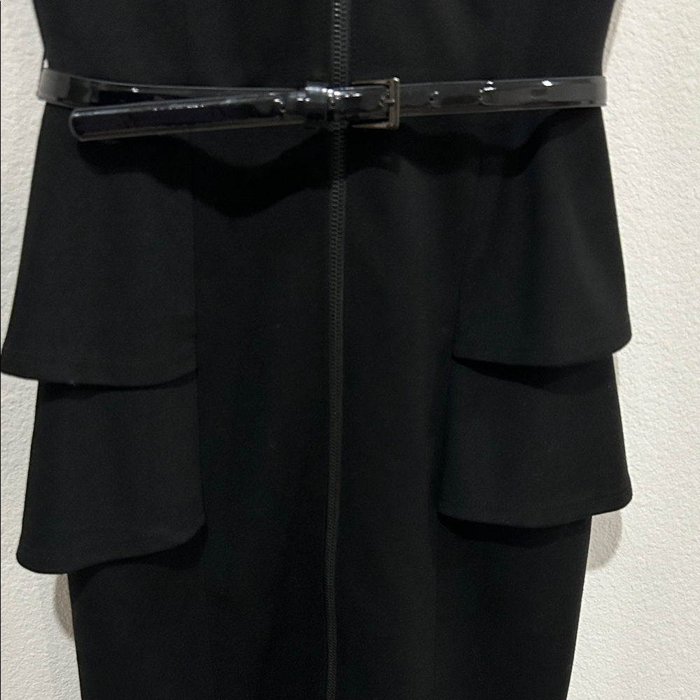 Jessica Simpson Black Ruffle Mini Dress - Picture 2 of 4